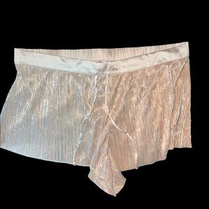 Victoria’s Secret gold shimmer lounge shorts